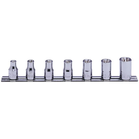 Koken RS4425 Internal Torx Socket Set On Rail 7pc 1/2"Dr E10-E24 | Hobeca