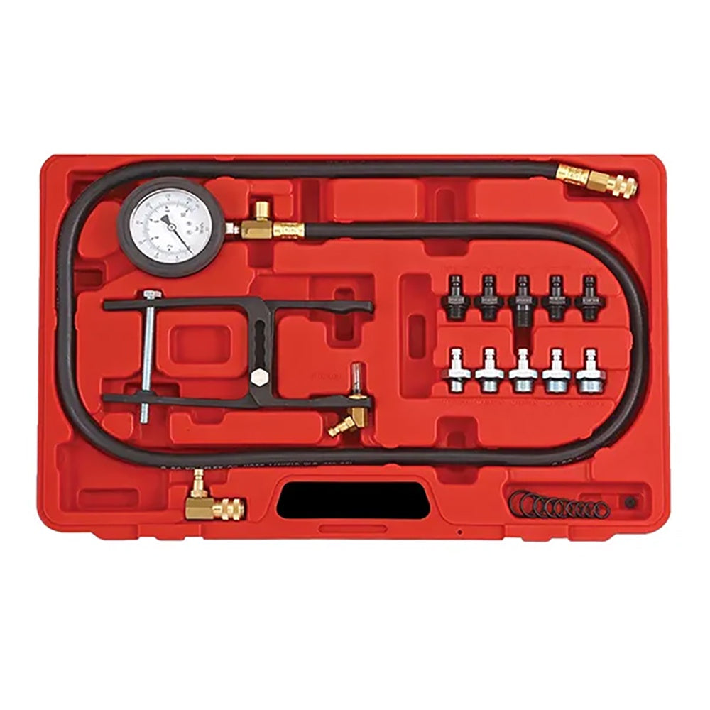 Rytool oil pressure test kit with gauge and adaptors