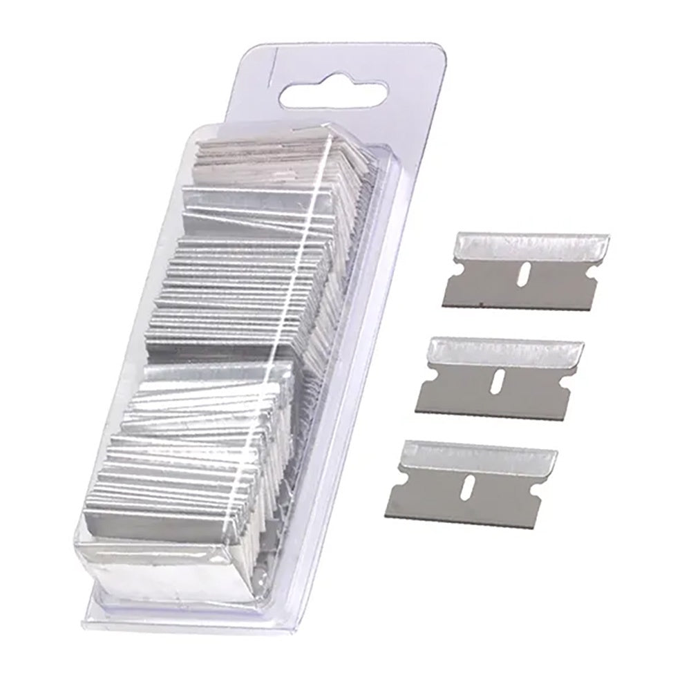 Rytool Razor Blades pack of 100 single-edge blades in plastic storage box