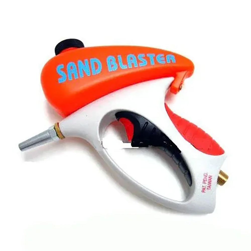 Rytool air sand blasting gun with top-mounted PE hopper