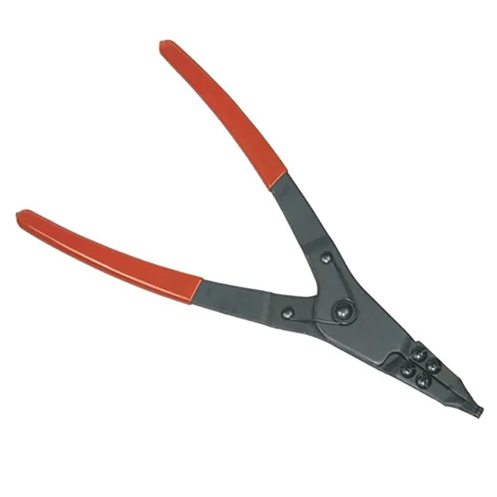 Rytool 14 inch heavy duty lock ring pliers with serrated angled flat tips