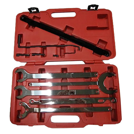 Rytool 11-piece viscous fan tool set with spanners and pulley holders