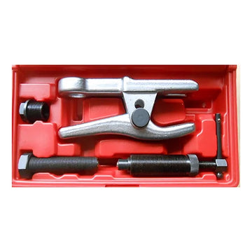 Rytool hydraulic ball joint separator with offset lever and dual-stage jaw openings