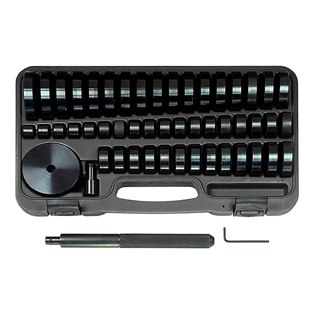 Rytool bearing replacer master set with chrome molybdenum steel discs and extension handle