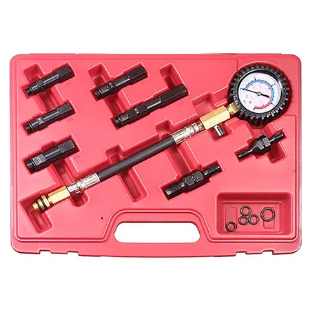 Rytool petrol engine compression tester kit with adapters and gauge