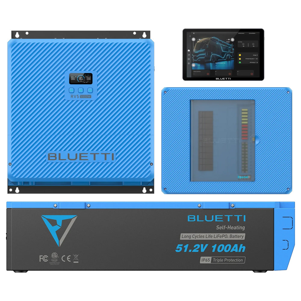 Bluetti Rv5 + B4810 + Epanel + Epad Combo Incl. Cables | Formula