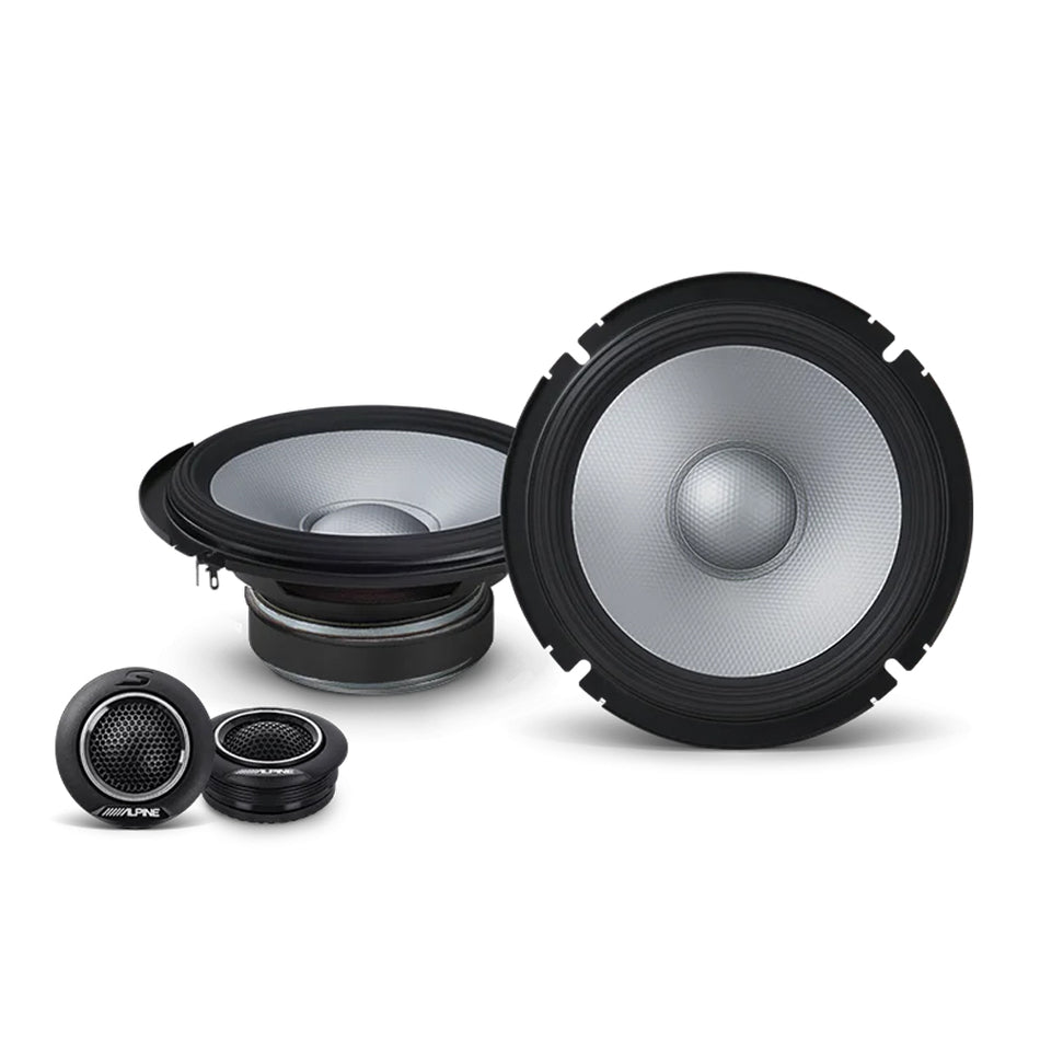 Alpine Type S 6.5" Component Speaker 2-Way 80w Rms @ 4ohm (S2 Series)