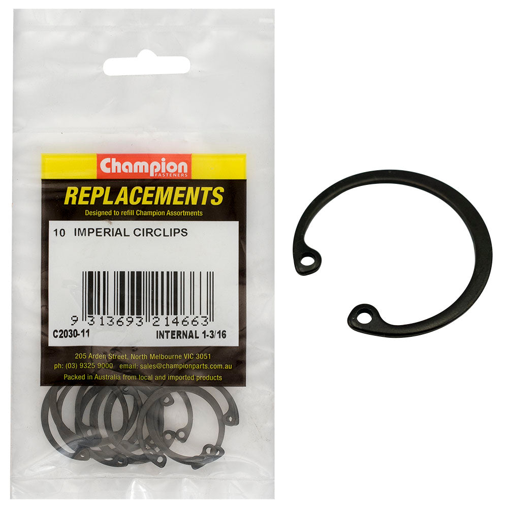 Champion 1-3/16in Imperial internal Circlip -10pk | ISL