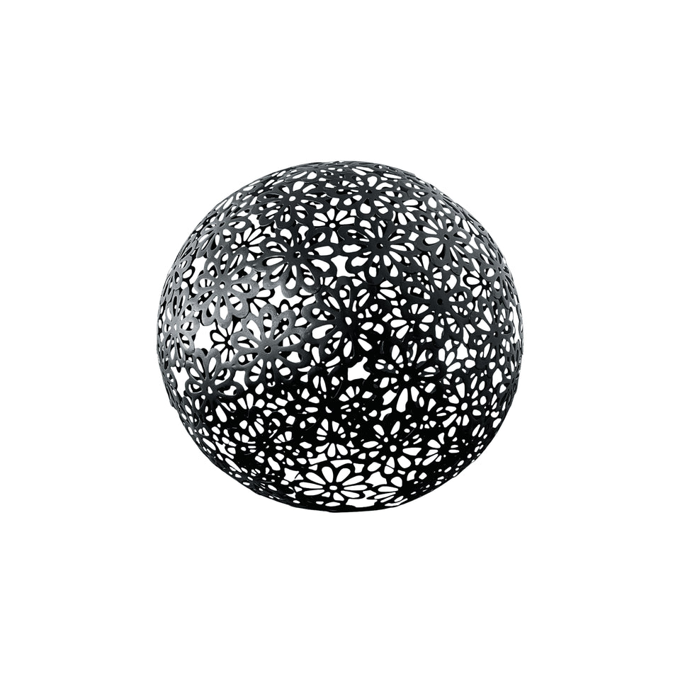 Omni Black Floral Sphere - Extra Large | Hobeca