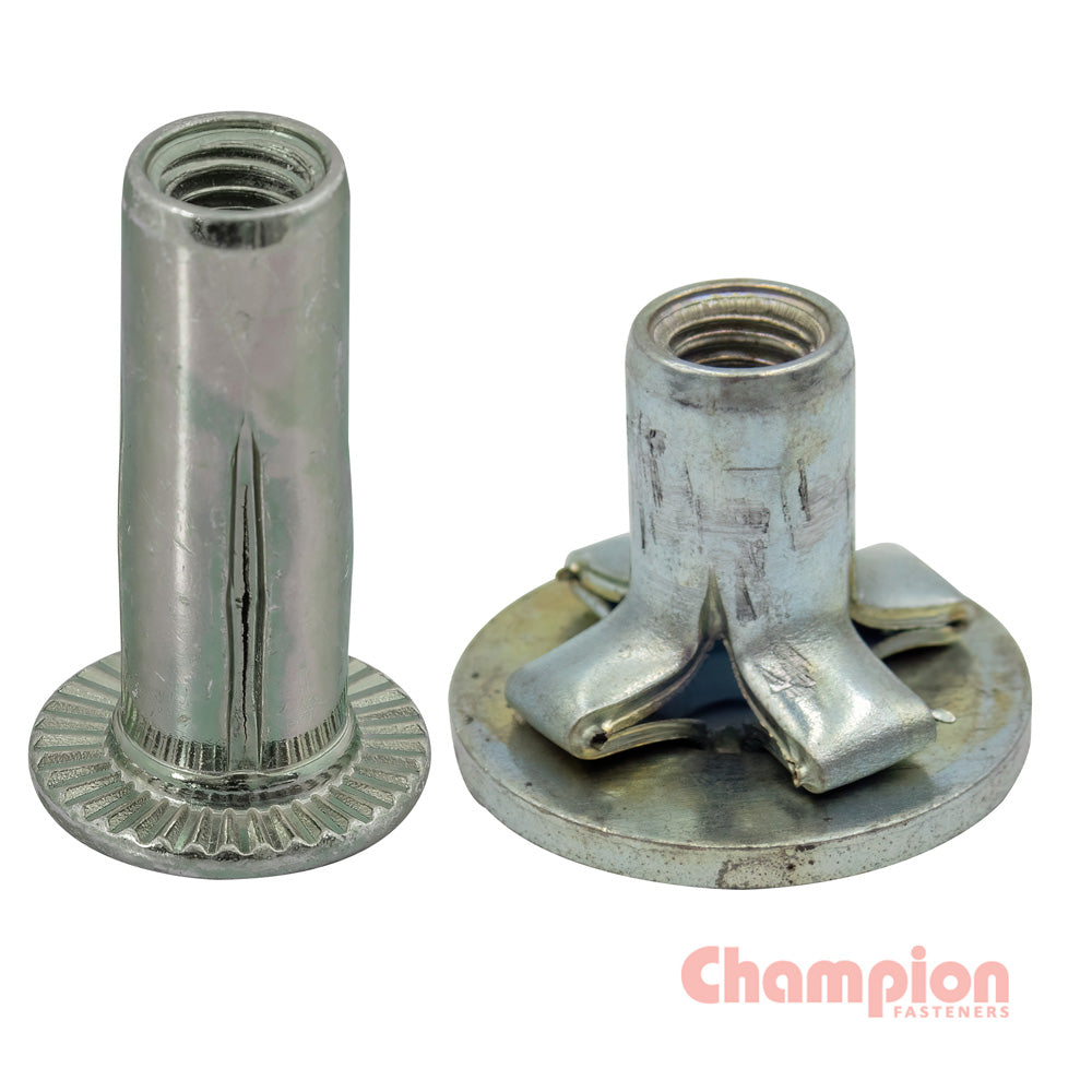 Champion Steel Cross Rivet Nuts - M6 | ISL