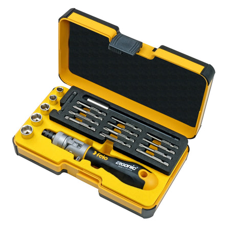 Felo ERGONIC K Socket & Bit Set 1/4"Dr 20pc | Hobeca