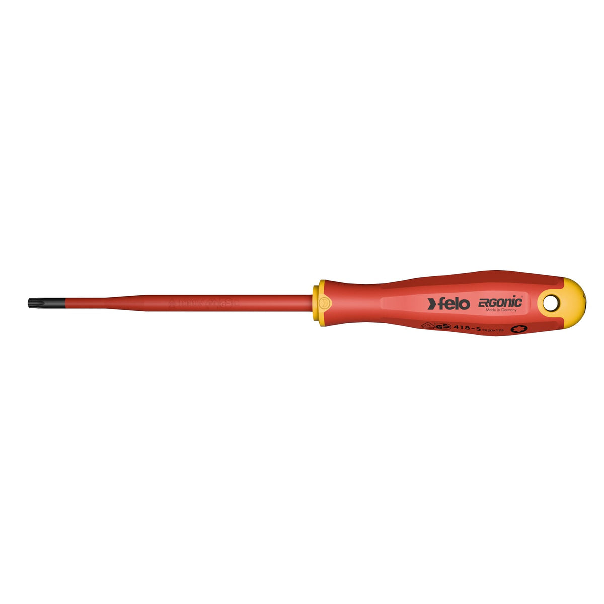 Felo 418 Ergonic E-slim Screwdriver Torx 20 x 125mm Insulated Hardened Tip | Hobeca