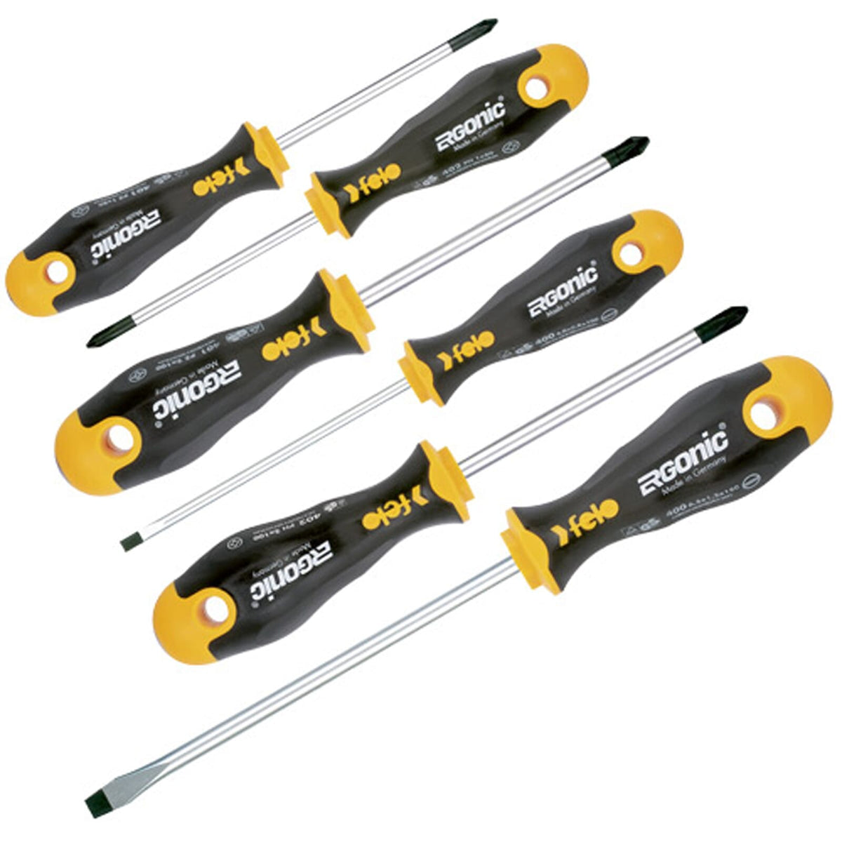 Felo 400 Series Ergonic Screwdriver Set 6pc | Hobeca