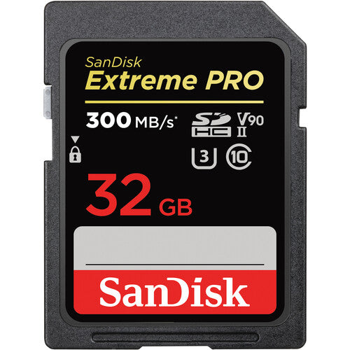 Sandisk Extreme Pro Sdhc 32gb Up To 300mb/S Sd Card Uhs-Ii V90 | Formula