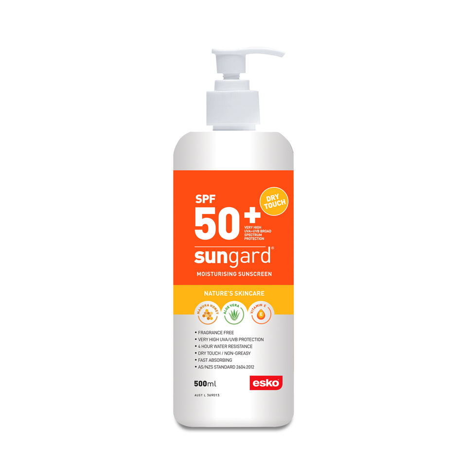 SunGard SPF 50+ Sunscreen, Manuka Honey, 500ml Pump Bottle