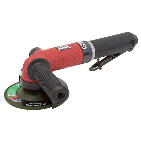 Shinano 5 inch angle disc grinder with safety lever throttle and spindle lock button