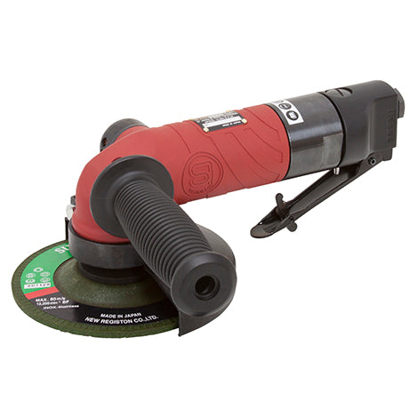 Shinano 5 inch angle disc grinder with palm grip and safety lever