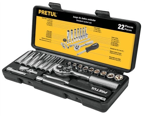 Pretul Socket Set 1/4"Drive - Metric 22-pce