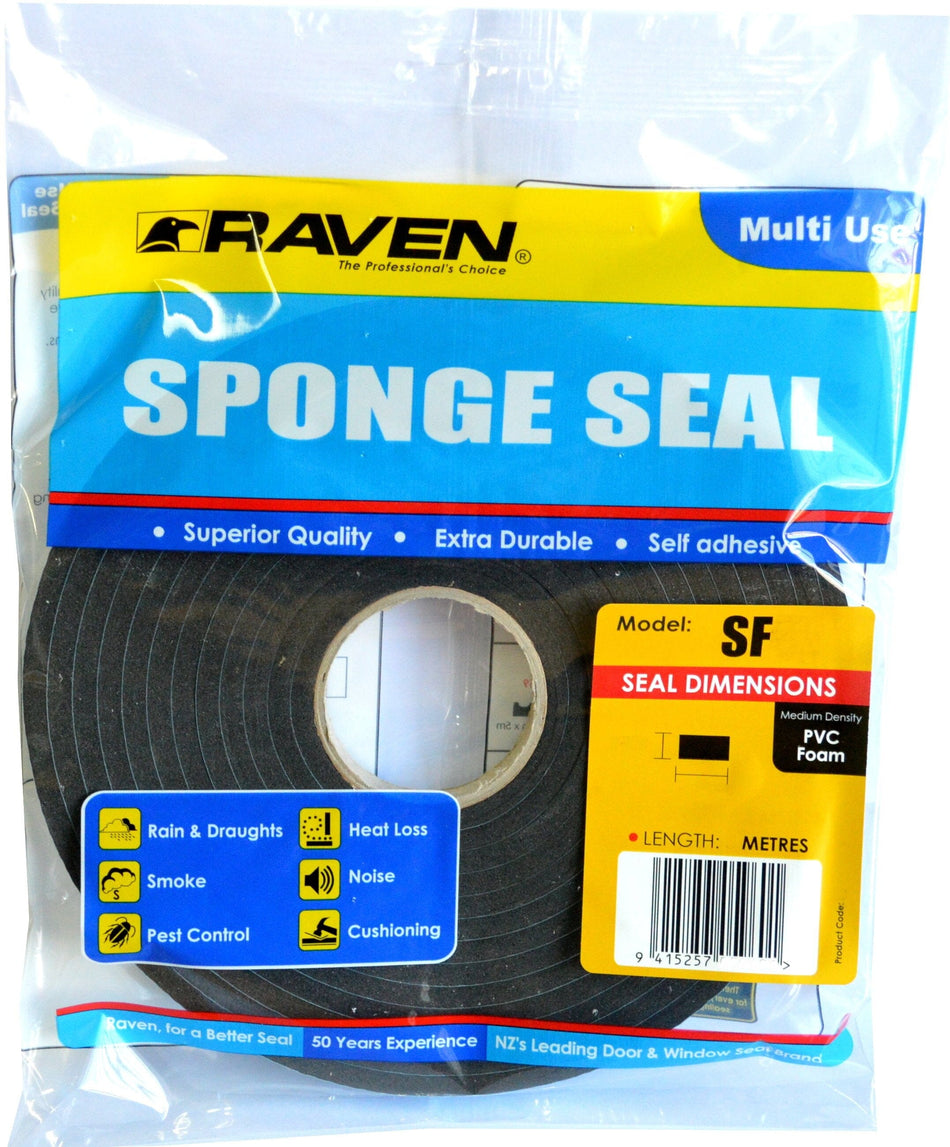 Raven Spongeseal Raven Black 5960        12 x 6mm x 5m