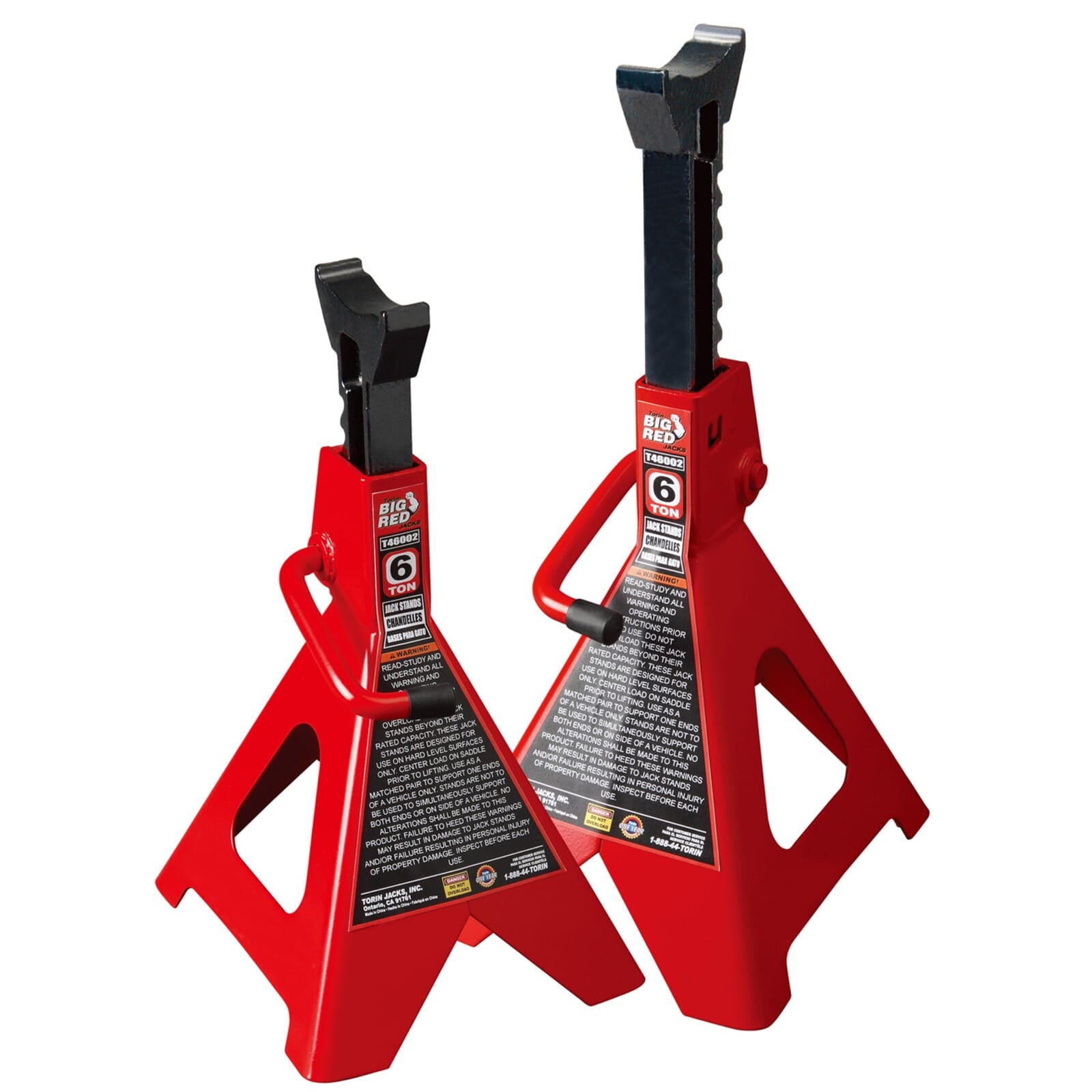 Torin - Big Red T46002 Axle Stand (1Pr) 6 Ton | Hobeca