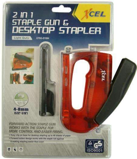 Xcel Staple Gun - 2 in 1 Desktop Stapler #016H