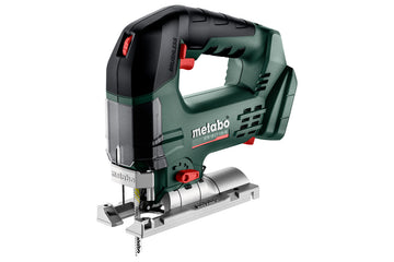 Metabo 18V brushless compact bow handle jigsaw bare tool, top handle view