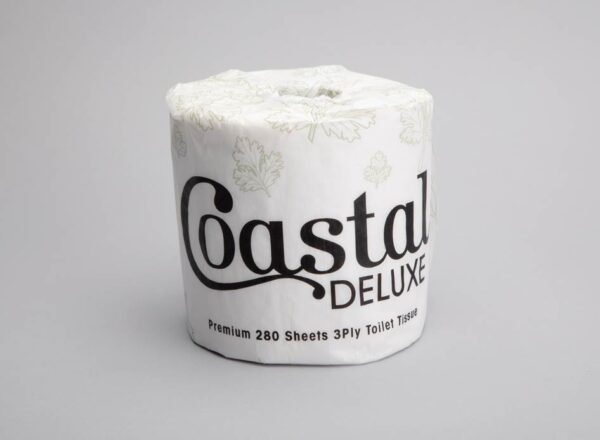Coastal 280 Sheet Deluxe Toilet Tissue Paper | Nichols and Maher