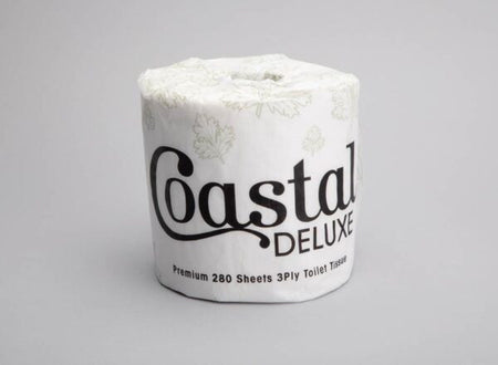 Coastal 280 Sheet Deluxe Toilet Tissue Paper | Nichols and Maher