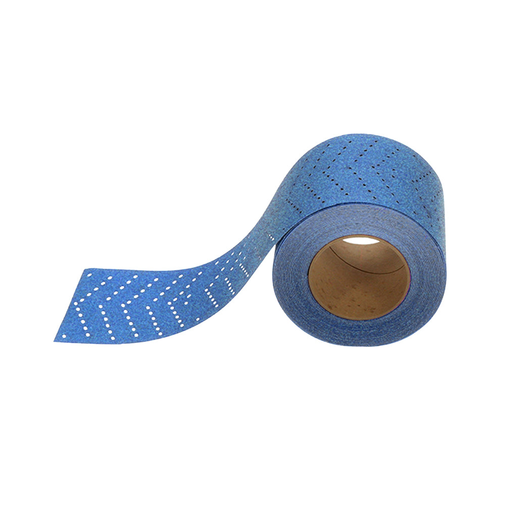 Sandwox 528 ceramic sanding roll P180 70mm x 12m with multi-hole pattern