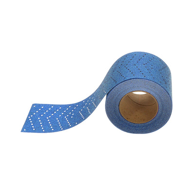 Sandwox 528 ceramic sanding roll P180 70mm x 12m with multi-hole pattern