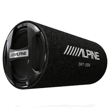 Alpine 12 inch bass reflex subwoofer tube with protective grille