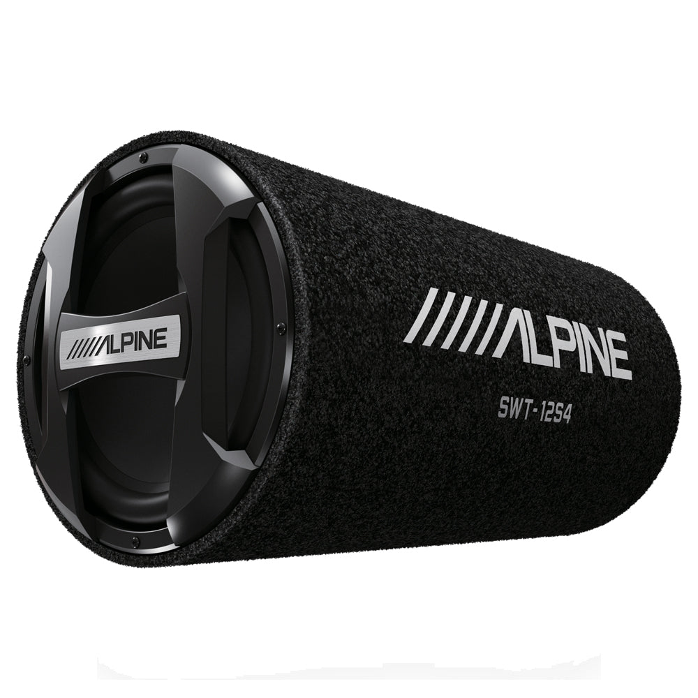 Alpine 12 inch bass reflex subwoofer tube with protective grille