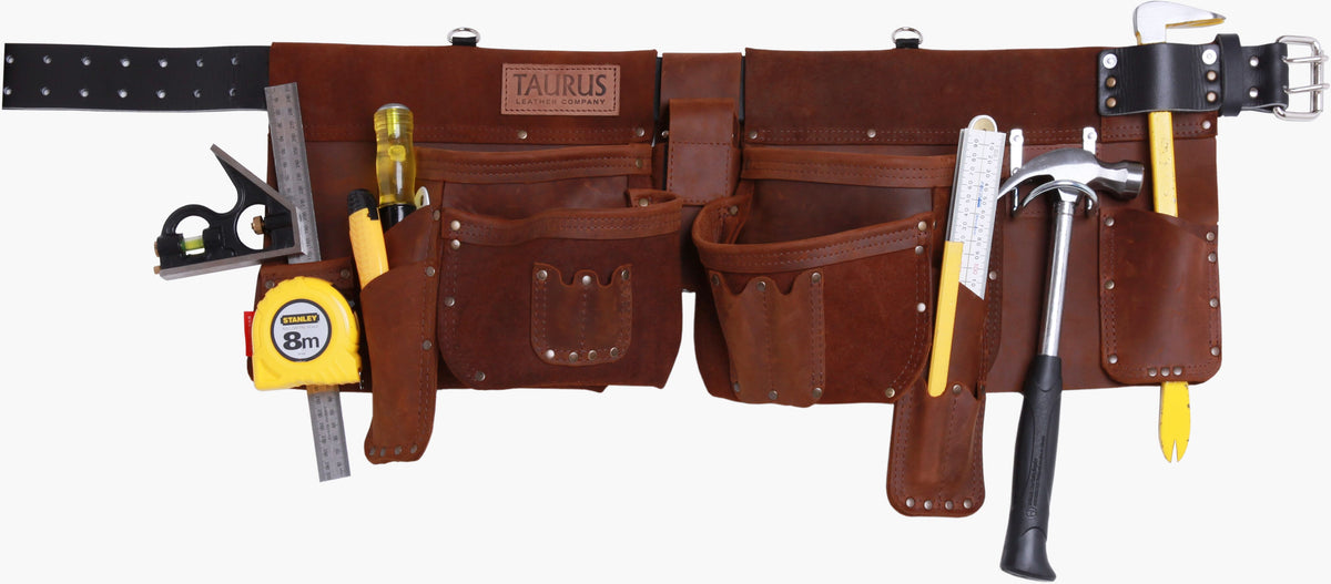 Taurus Leather Heavy Duty Super Yankee Apron L/H Brown | Hobeca