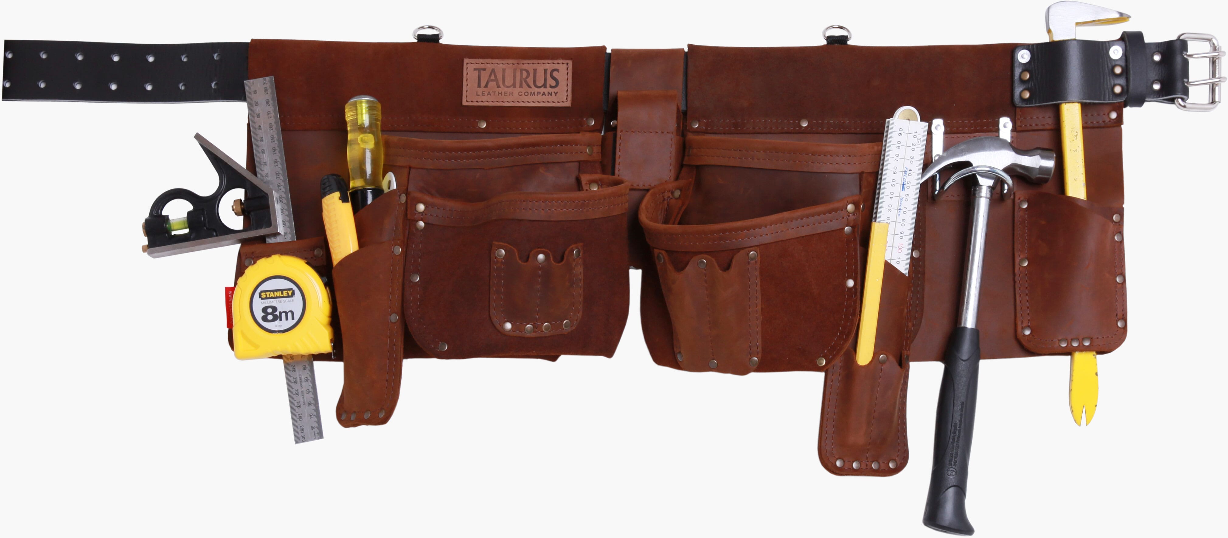 Taurus Leather Heavy Duty Super Yankee Apron L/H Brown | Hobeca