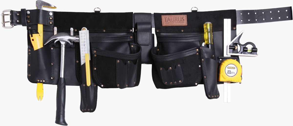 Taurus Leather Heavy Duty Super Yankee Apron R/H Black | Hobeca