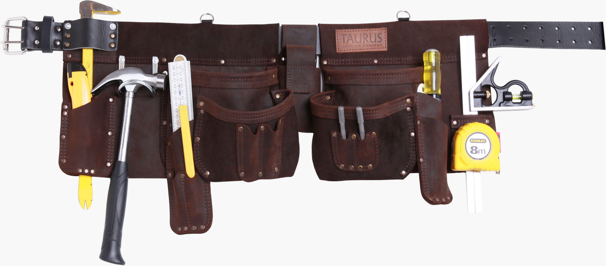 Taurus Leather Heavy Duty Super Yankee Apron R/H Brown | Hobeca