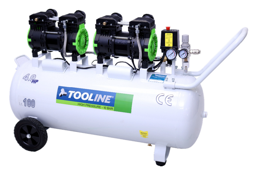 Tooline AC30100OL 100L Oilless Compressor