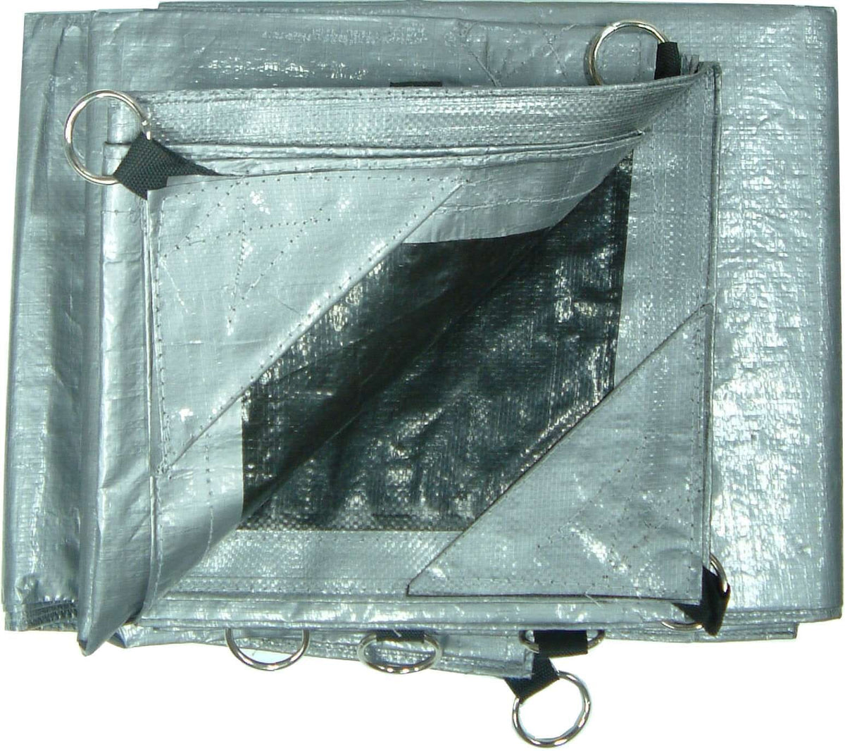 Xcel Tarpaulin - Heavy Duty Silver with O-Ring Eyelets 3m x 3.6m | Hobeca