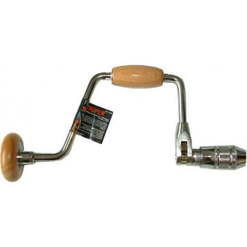 Truper Carpenters Brace Wood Handle/NP 12" | Hobeca