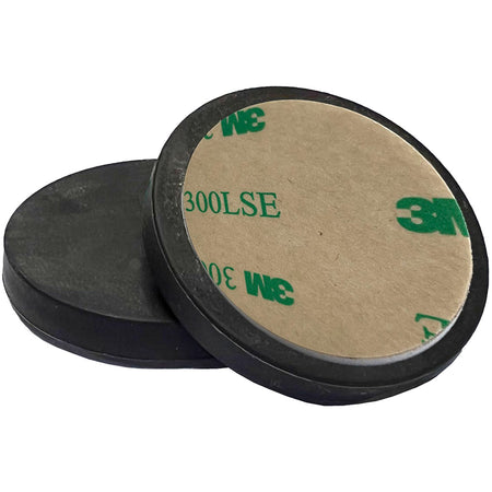 Teng 2pc rubber-coated magnets with 3M adhesive tape