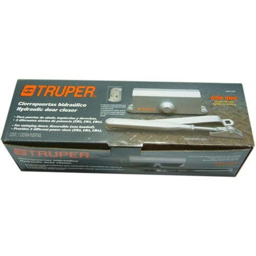 Truper Door Closer Silver Grey 80kg Capacity | Hobeca