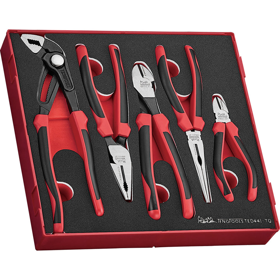 Teng 5pc Plier Set TPR Grip Q EVA2