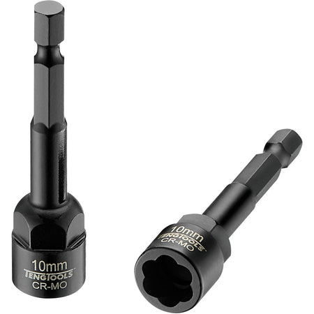Teng 10mm 1/4in Hex Twist Extractor Cr-Mo | ISL