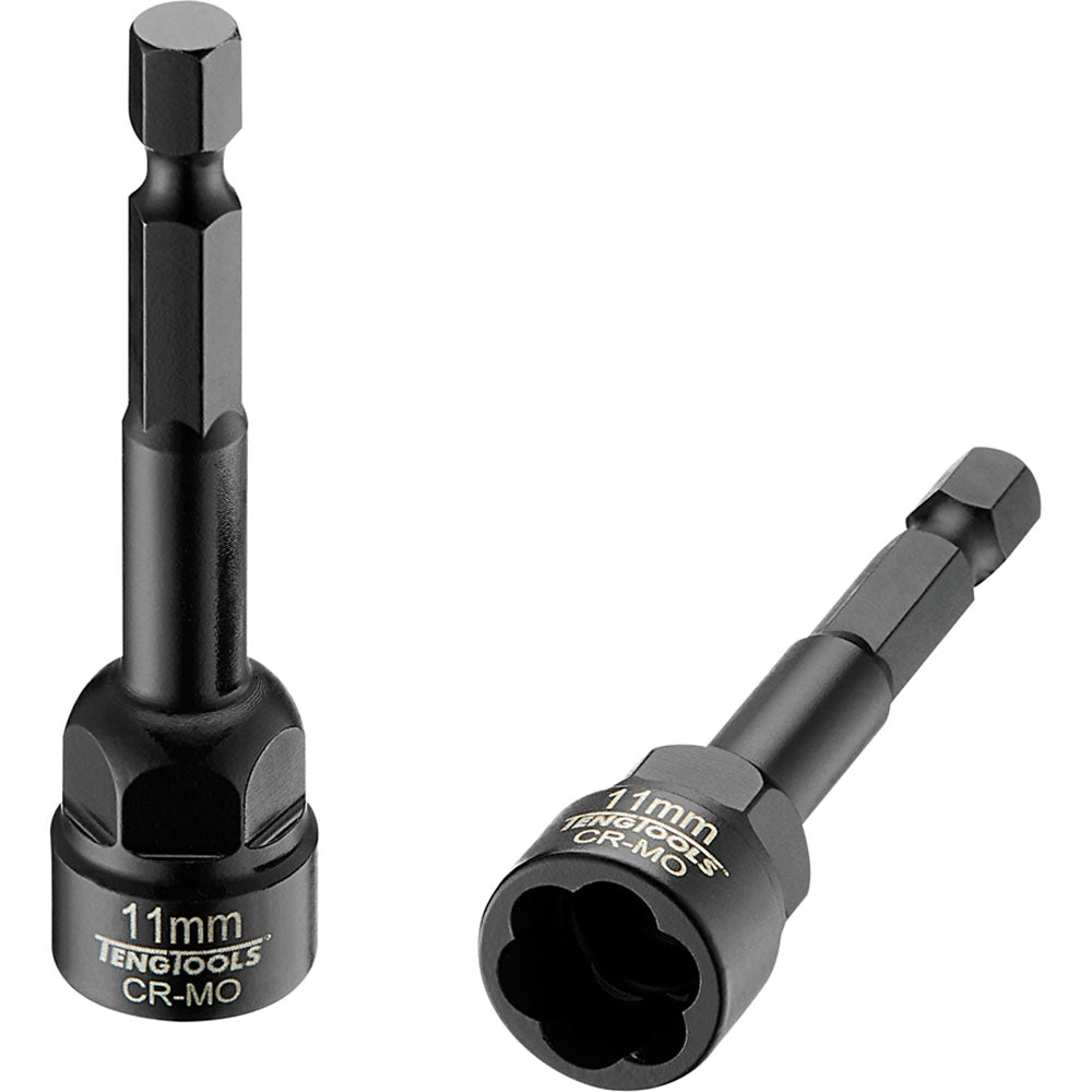 Teng 11mm 1/4in Hex Twist Extractor Cr-Mo | ISL