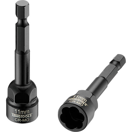 Teng 11mm 1/4in Hex Twist Extractor Cr-Mo | ISL