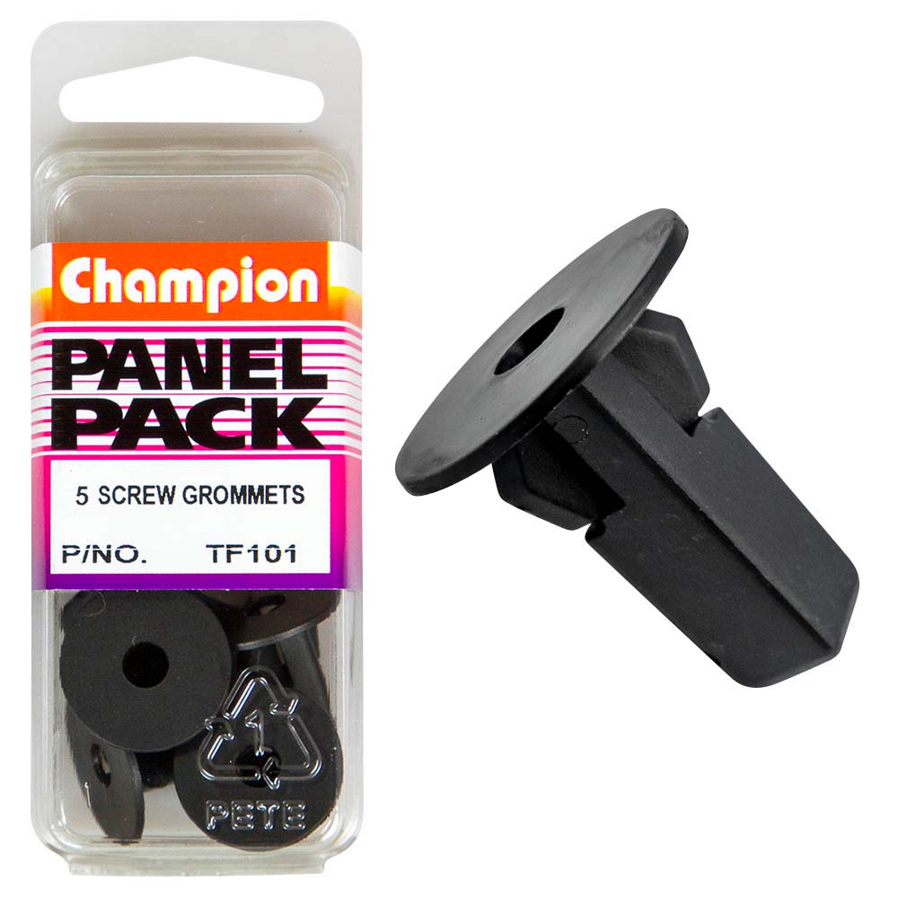 Champion Screw Grommet Black 17mm(L)8x8mm(Hole)20mm(HD) 5pk | ISL