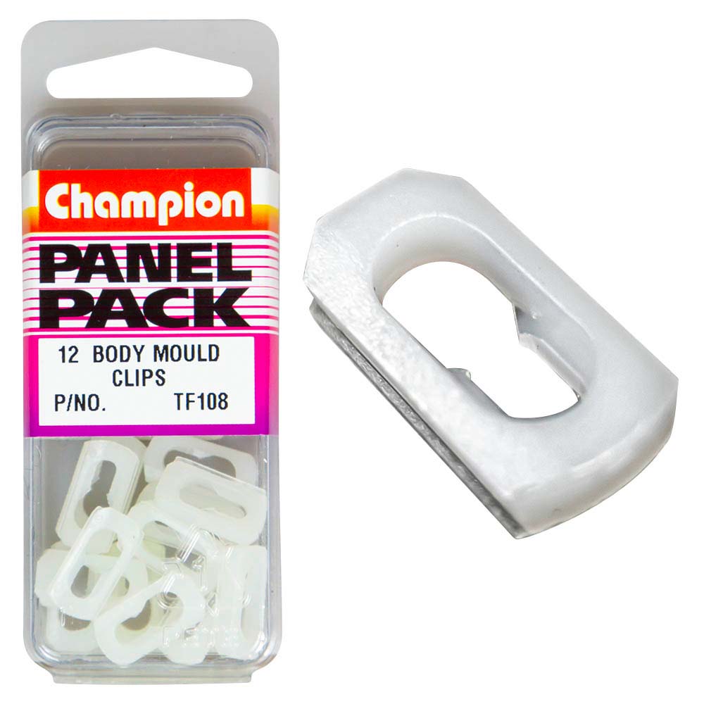 Champion Body Mould Clip White 12pk | ISL