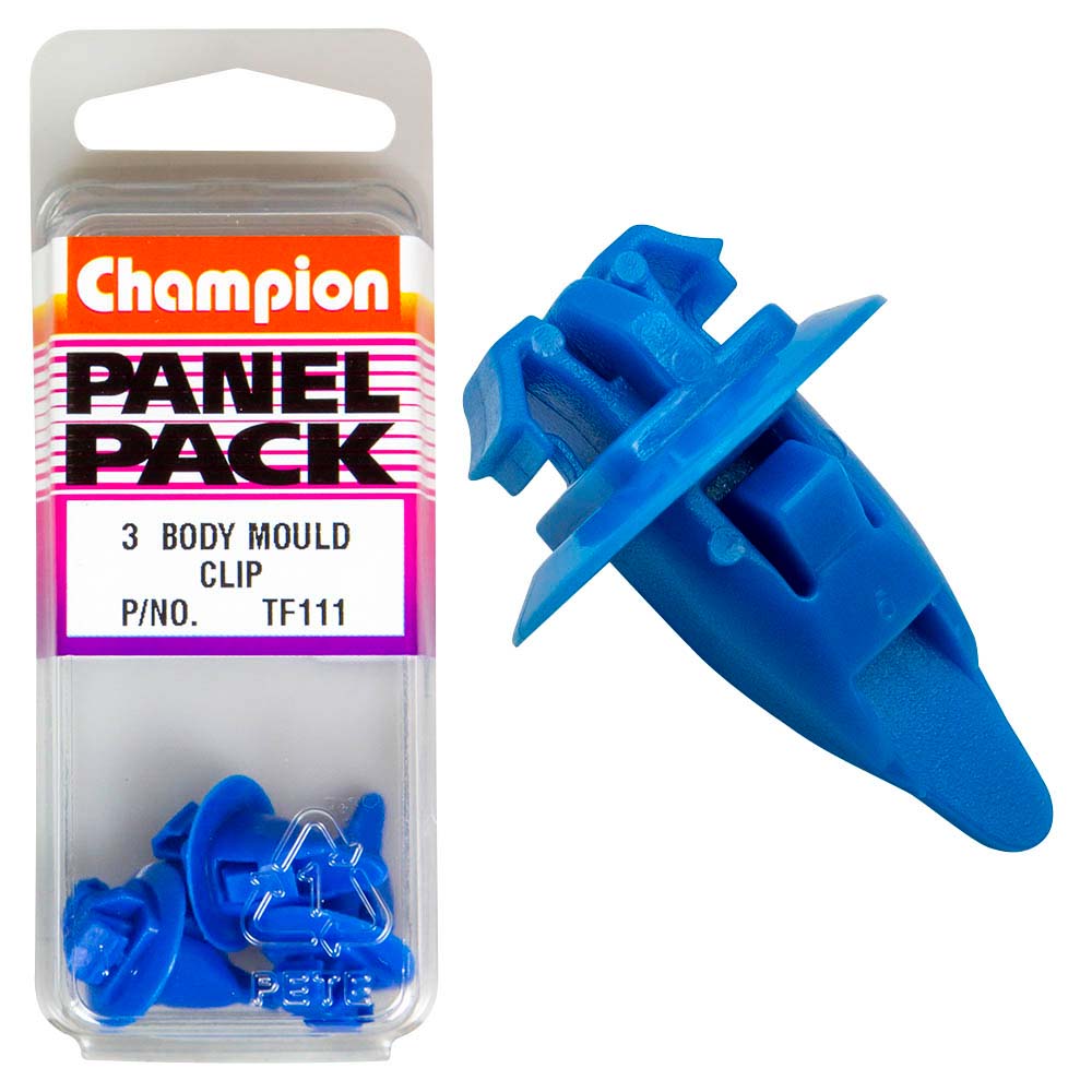 Champion Body Mould Clip Blue 17mm(L) 17mm(HD) 3pk | ISL