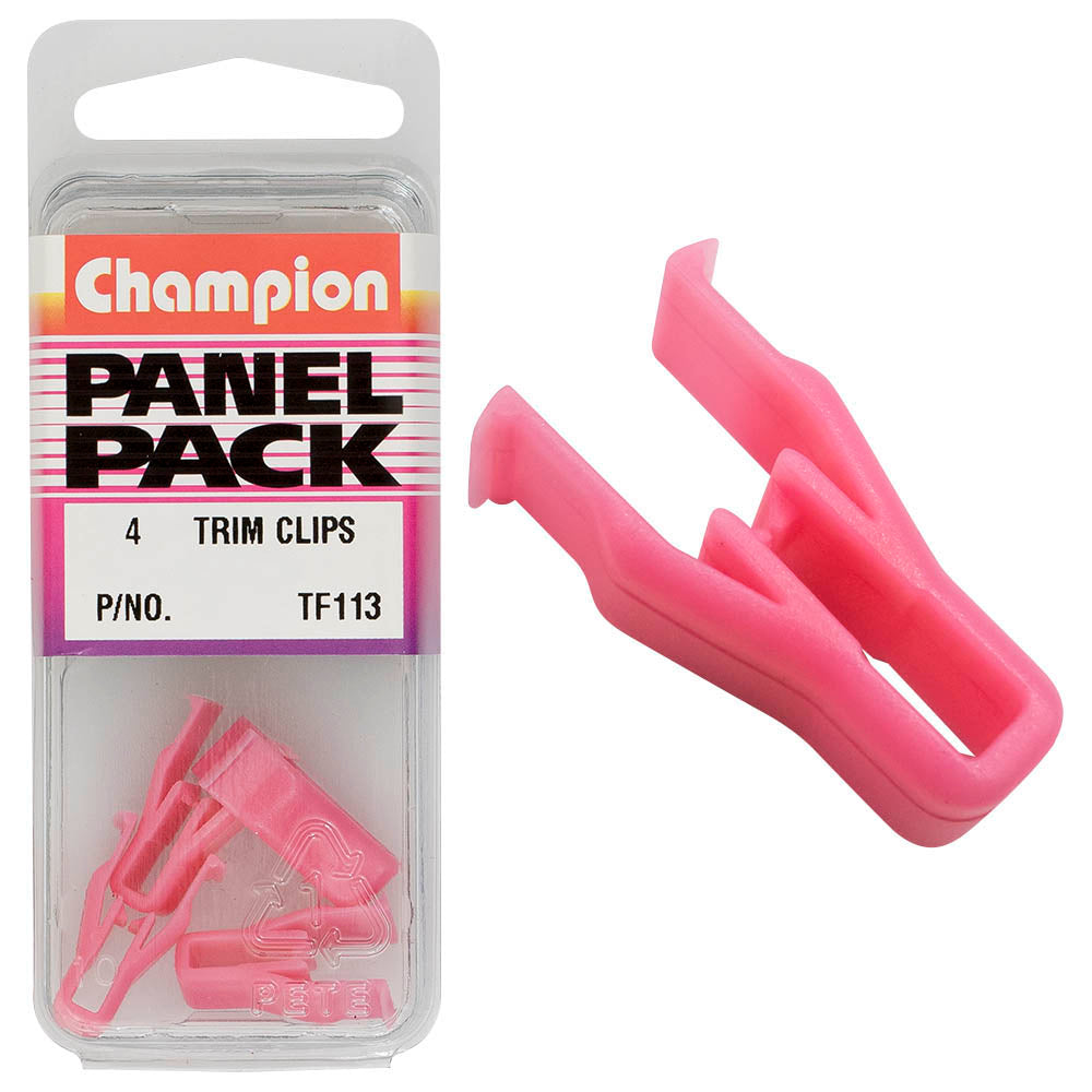 Champion Instrument Panel Clip Pink 4pk | ISL