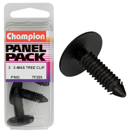 Champion Xmas Tree Clip Black 29mm(L) 22mm(HD) 3pk | ISL